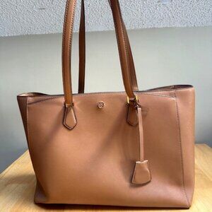 Tory Burch Tan Leather Tote Bag